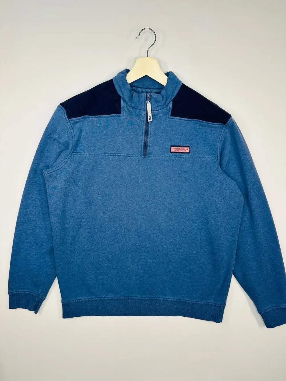 Vineyard Vines Quarter Zip Cotton Pullover Sweatshirt Size Medium